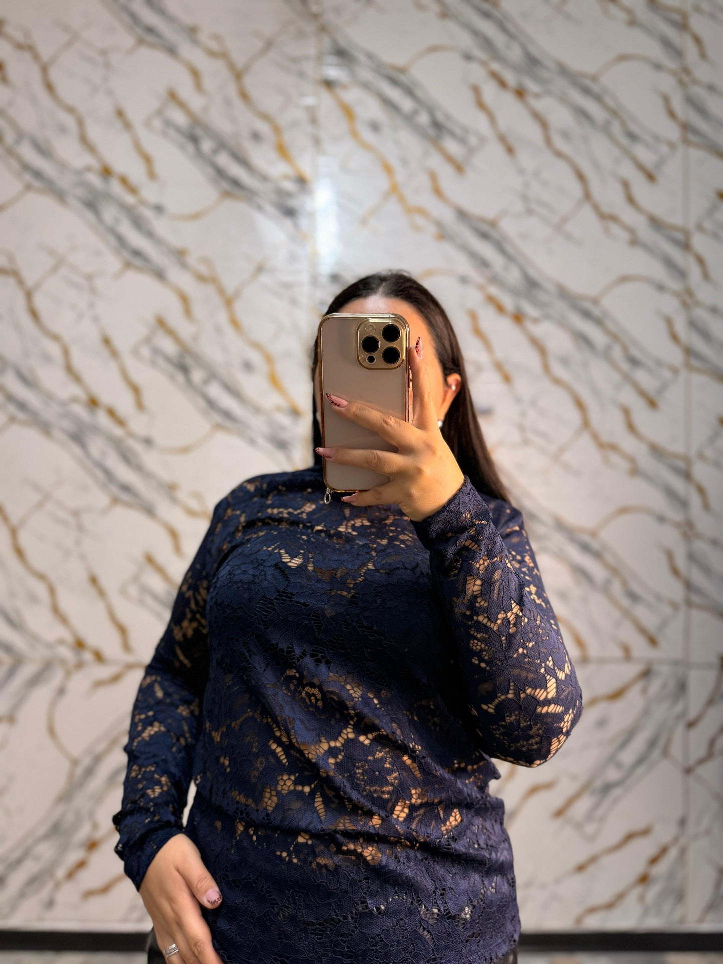 Curvy maglia Helen blu