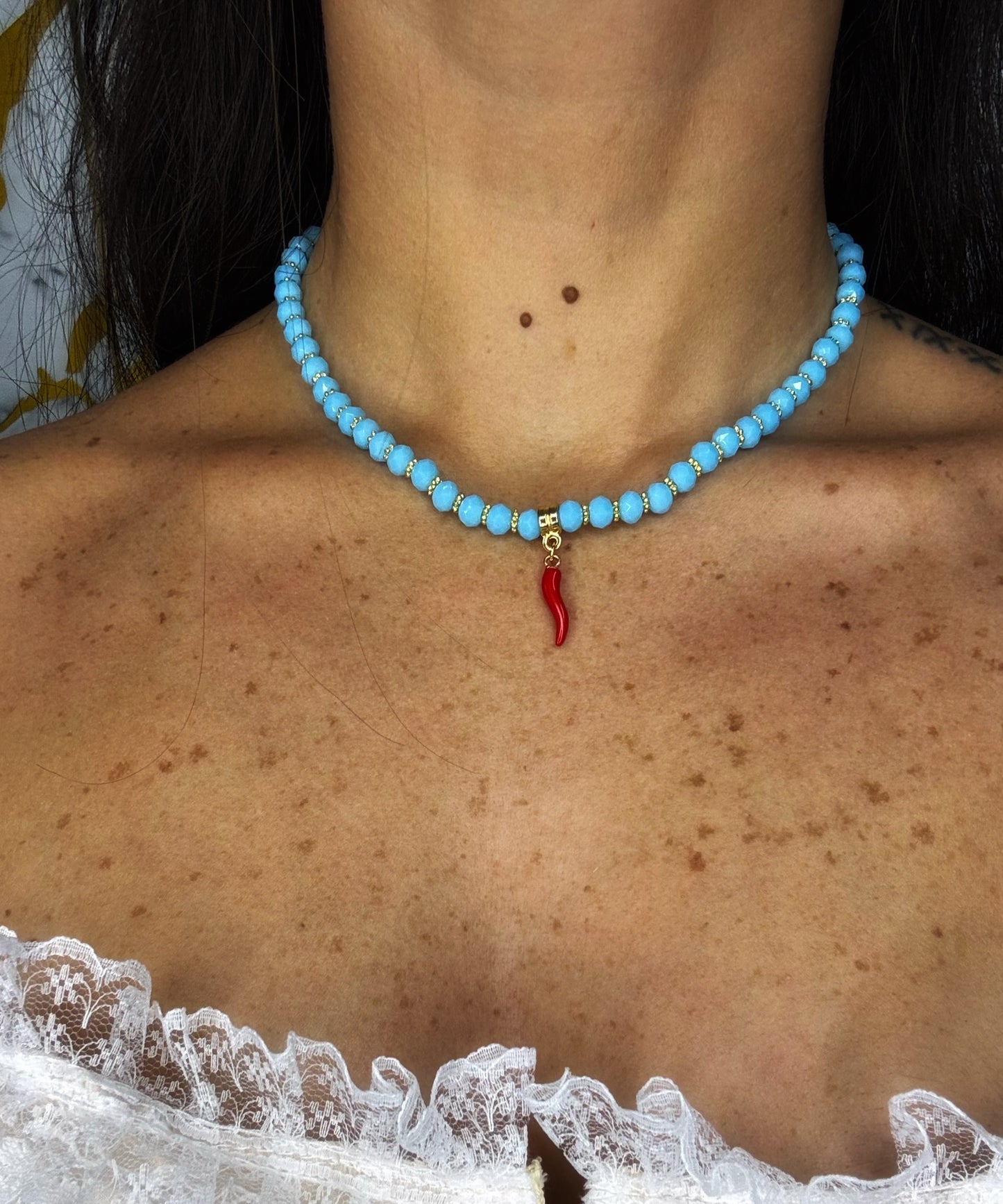 Accessori: collana corno