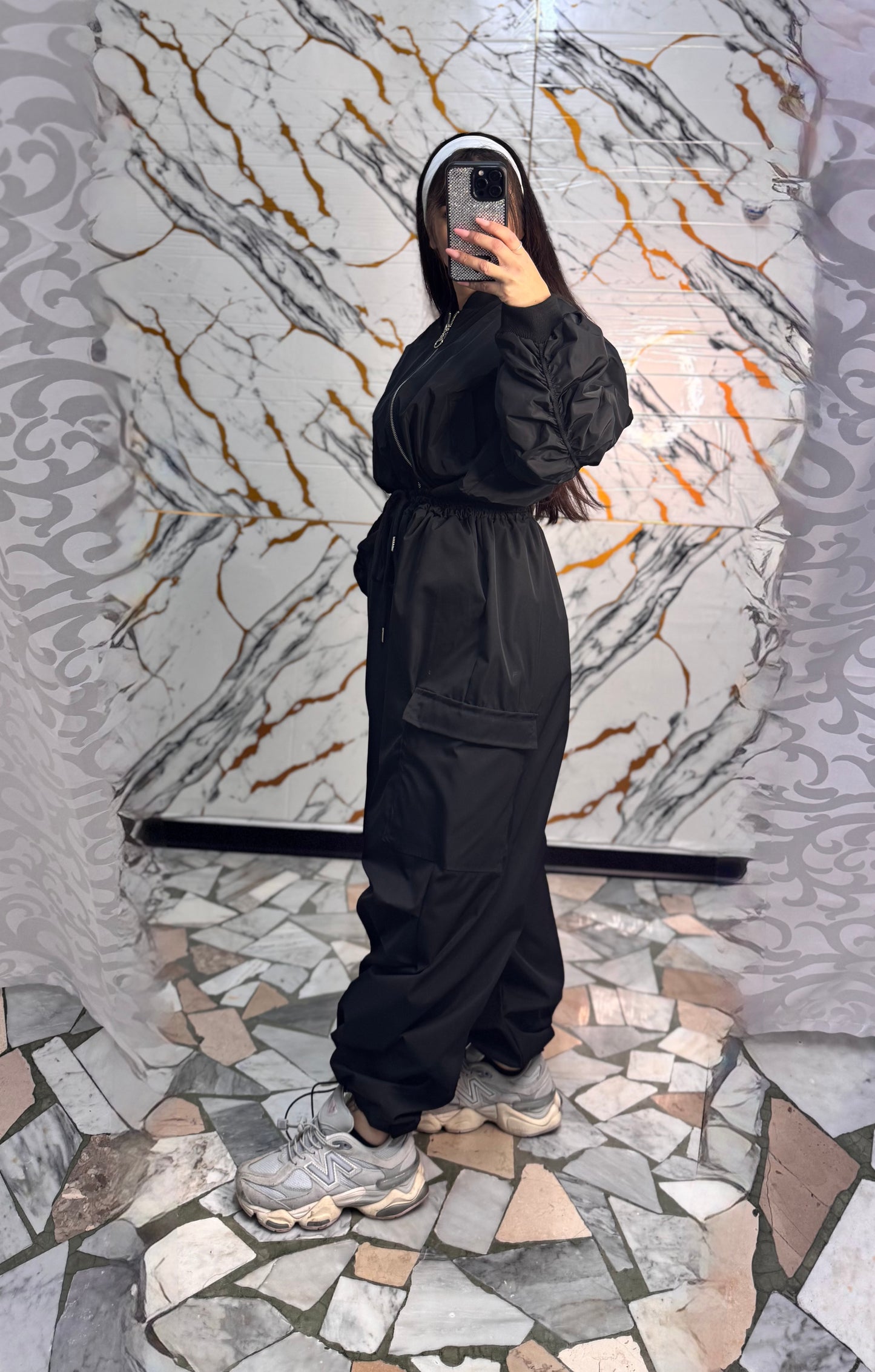 Coordinato tessuto tecno