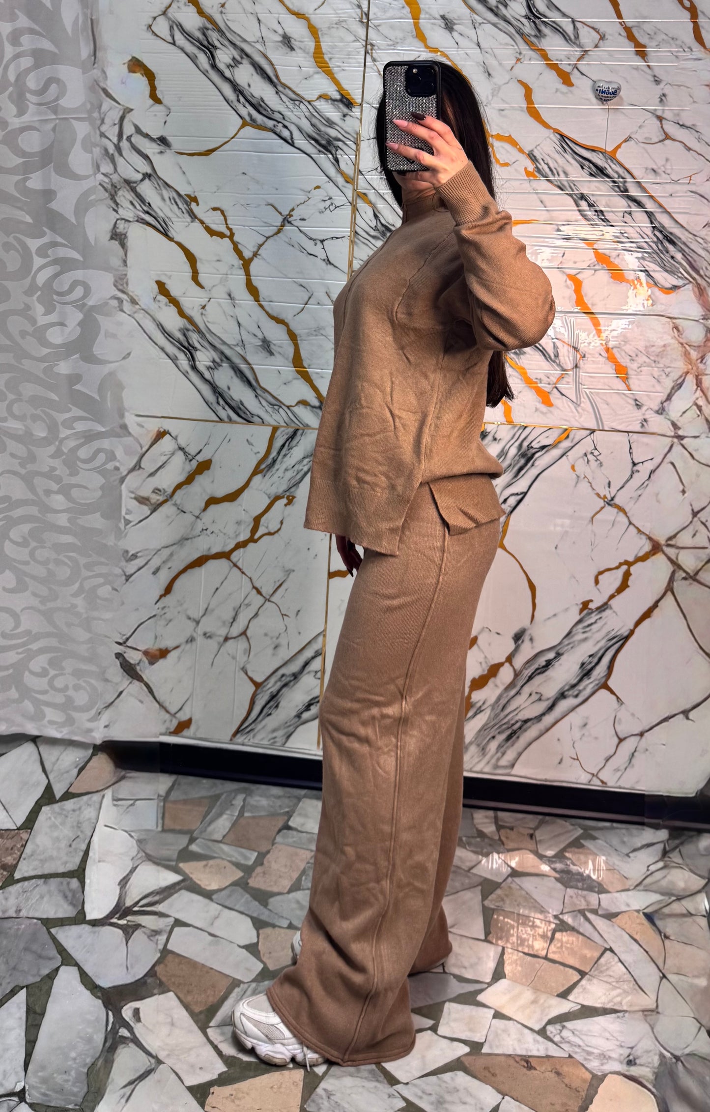 Coordinato relax cammello