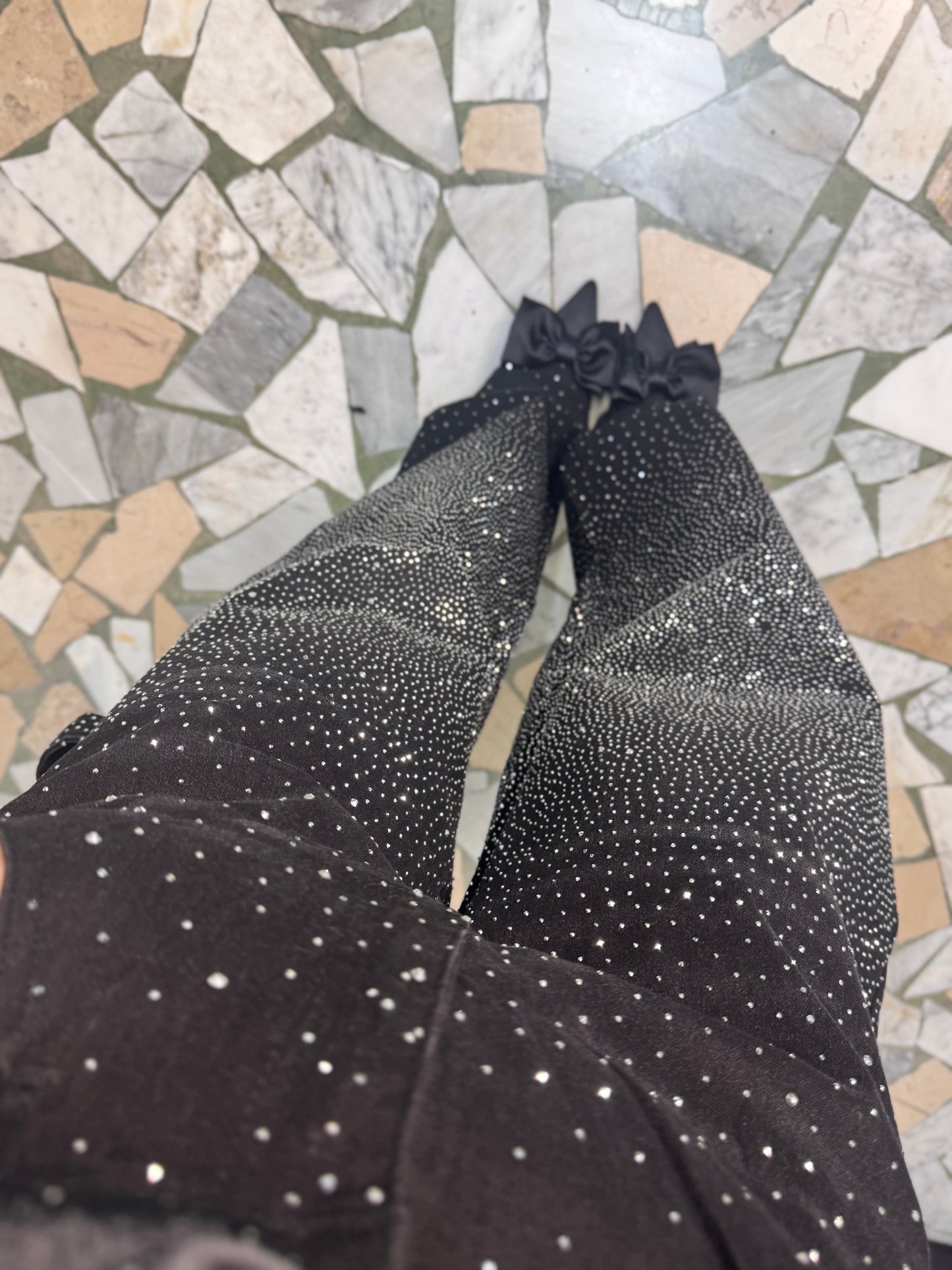 Jeans Ballon nero diamond