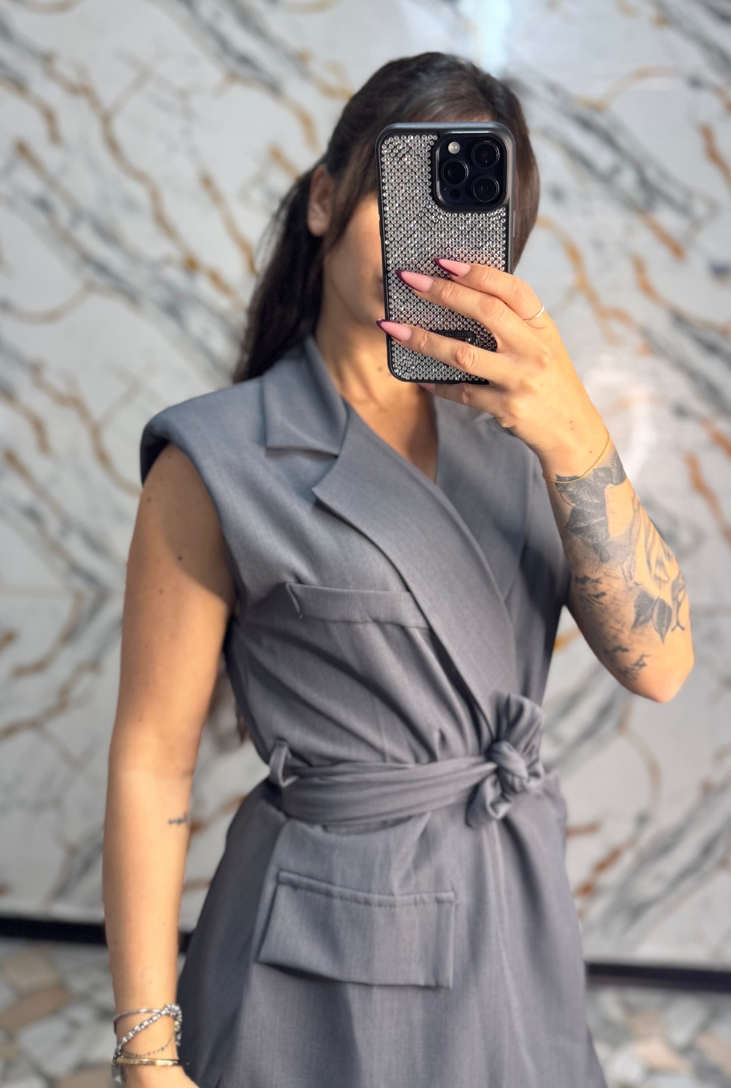 Coordinato Bianca grigio