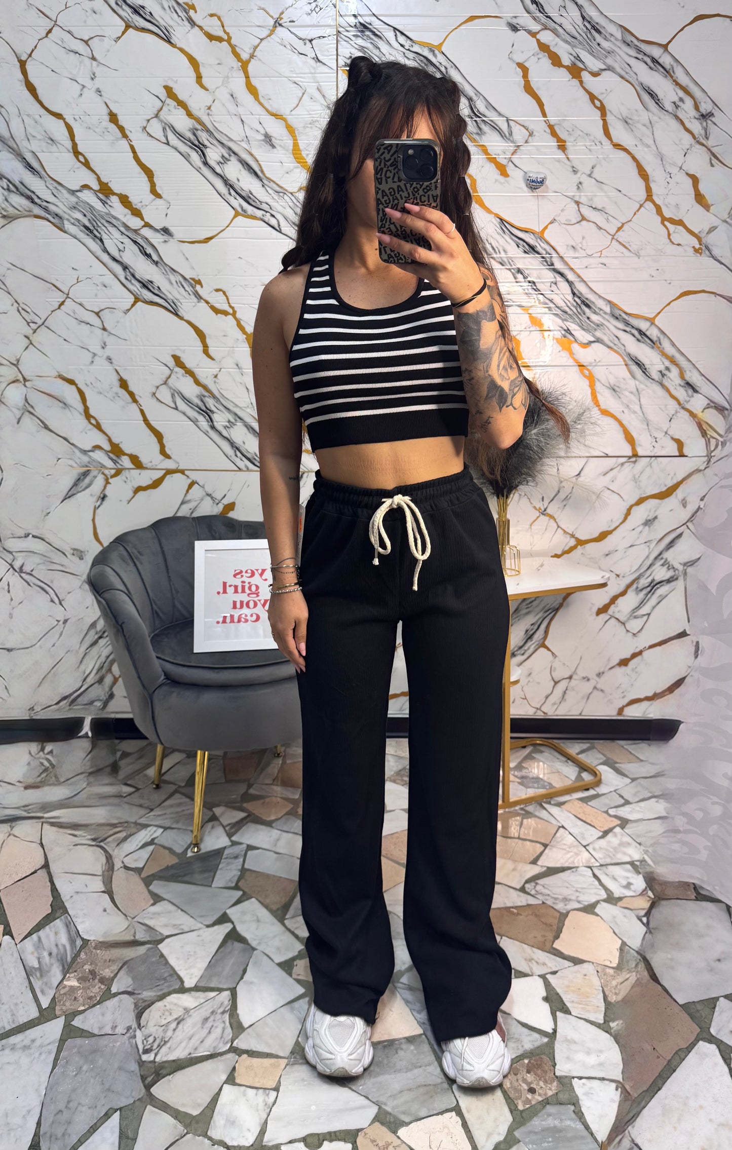 Pantalone relax chic