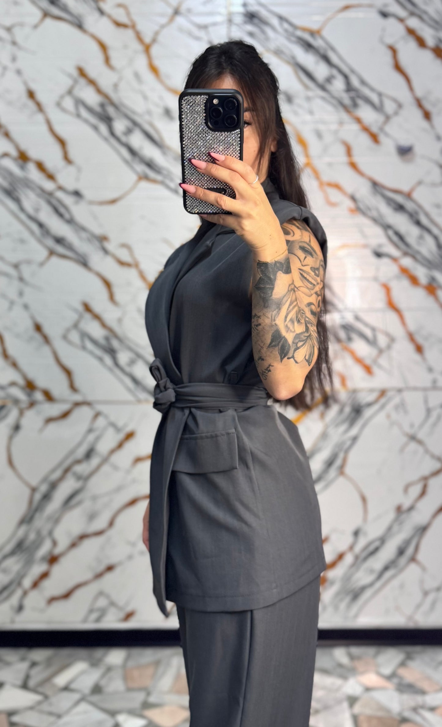 Coordinato Bianca grigio