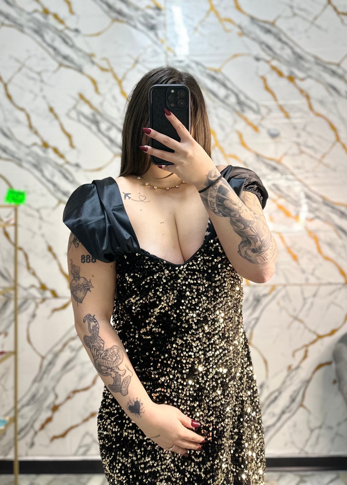 Mini dress fiesta black