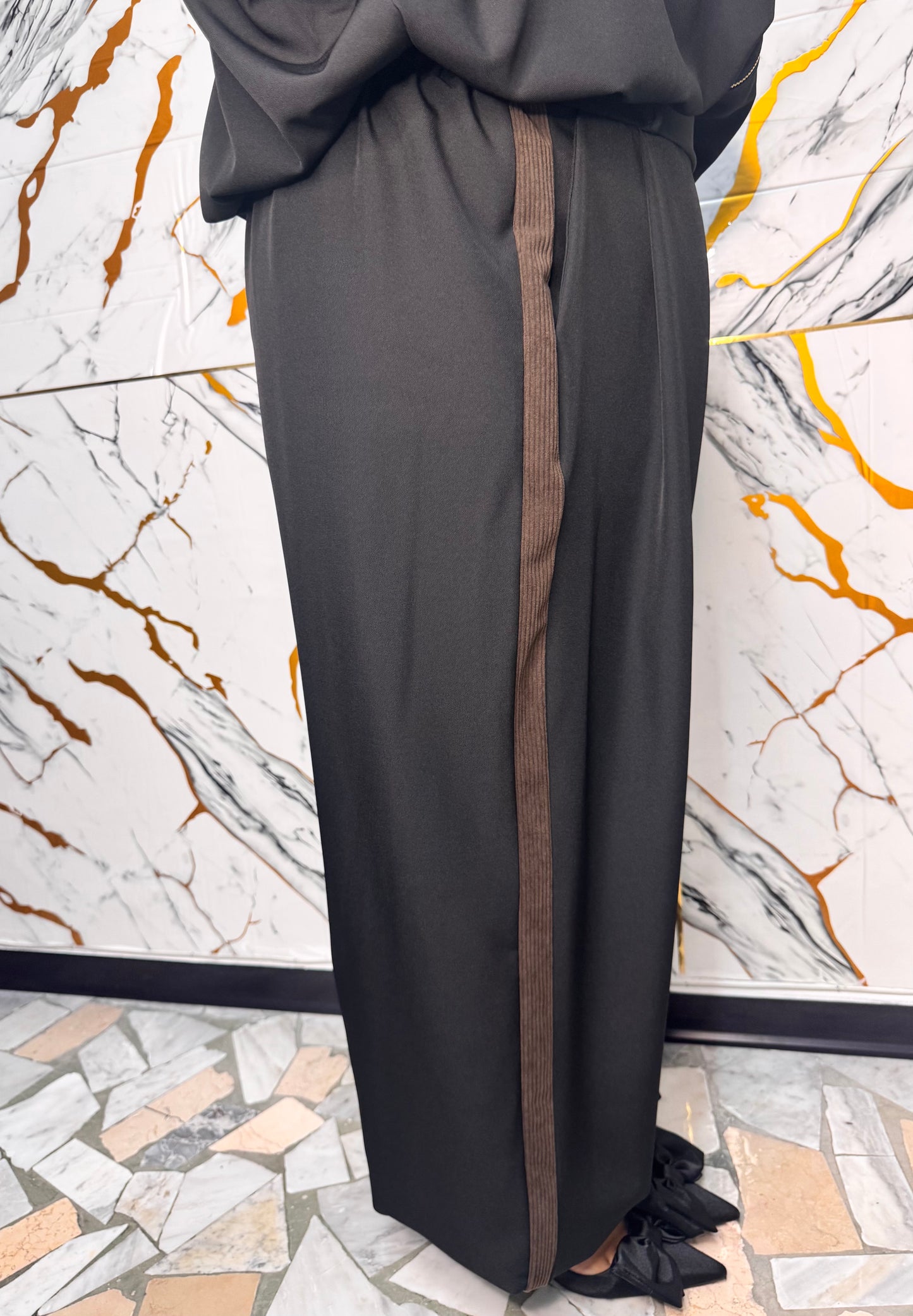 Curvy Coordinato twine Line nero