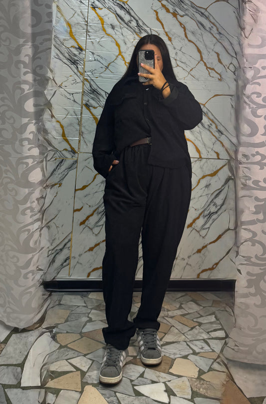 Curvy coordinato in ciniglia