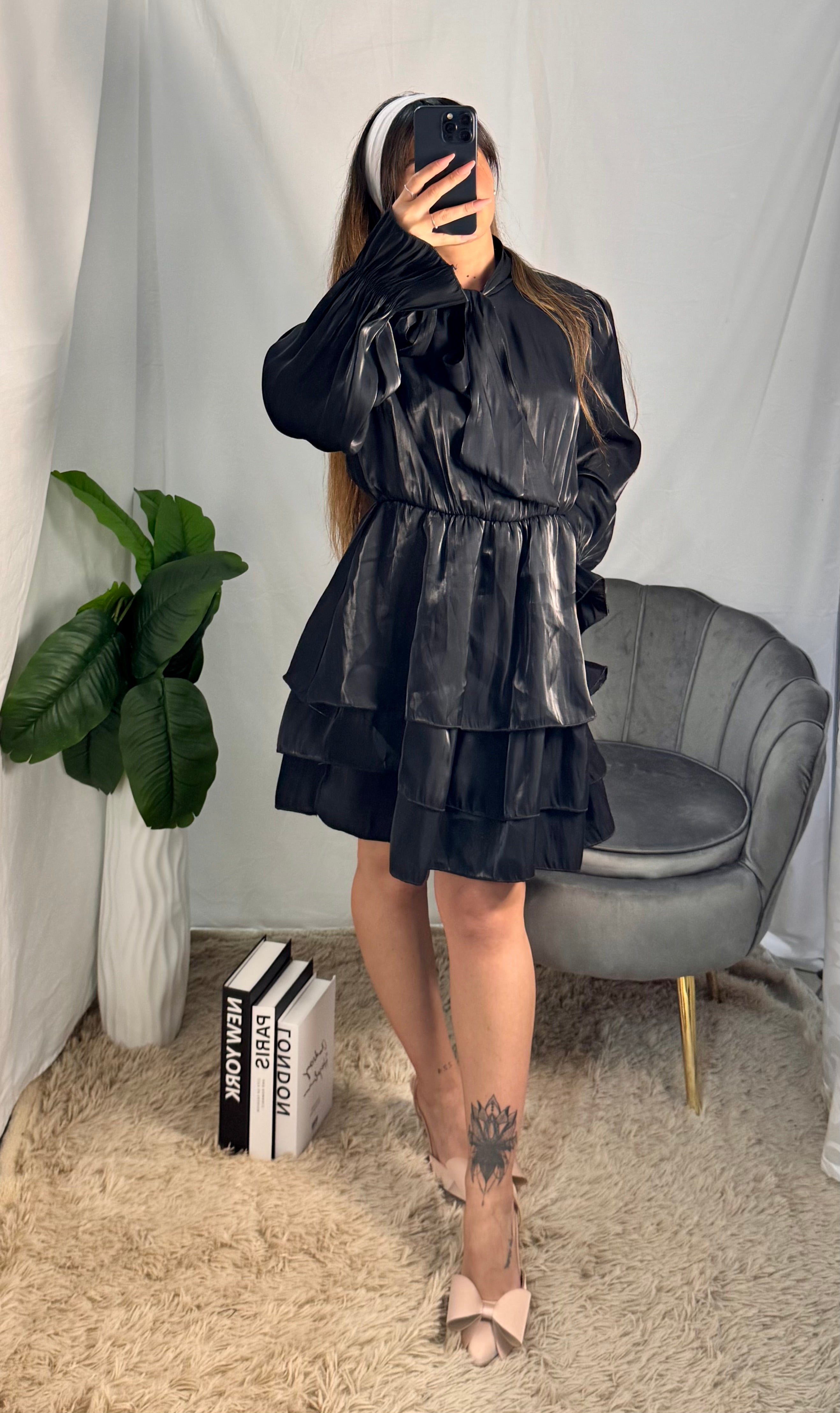 Mini dress Tania black