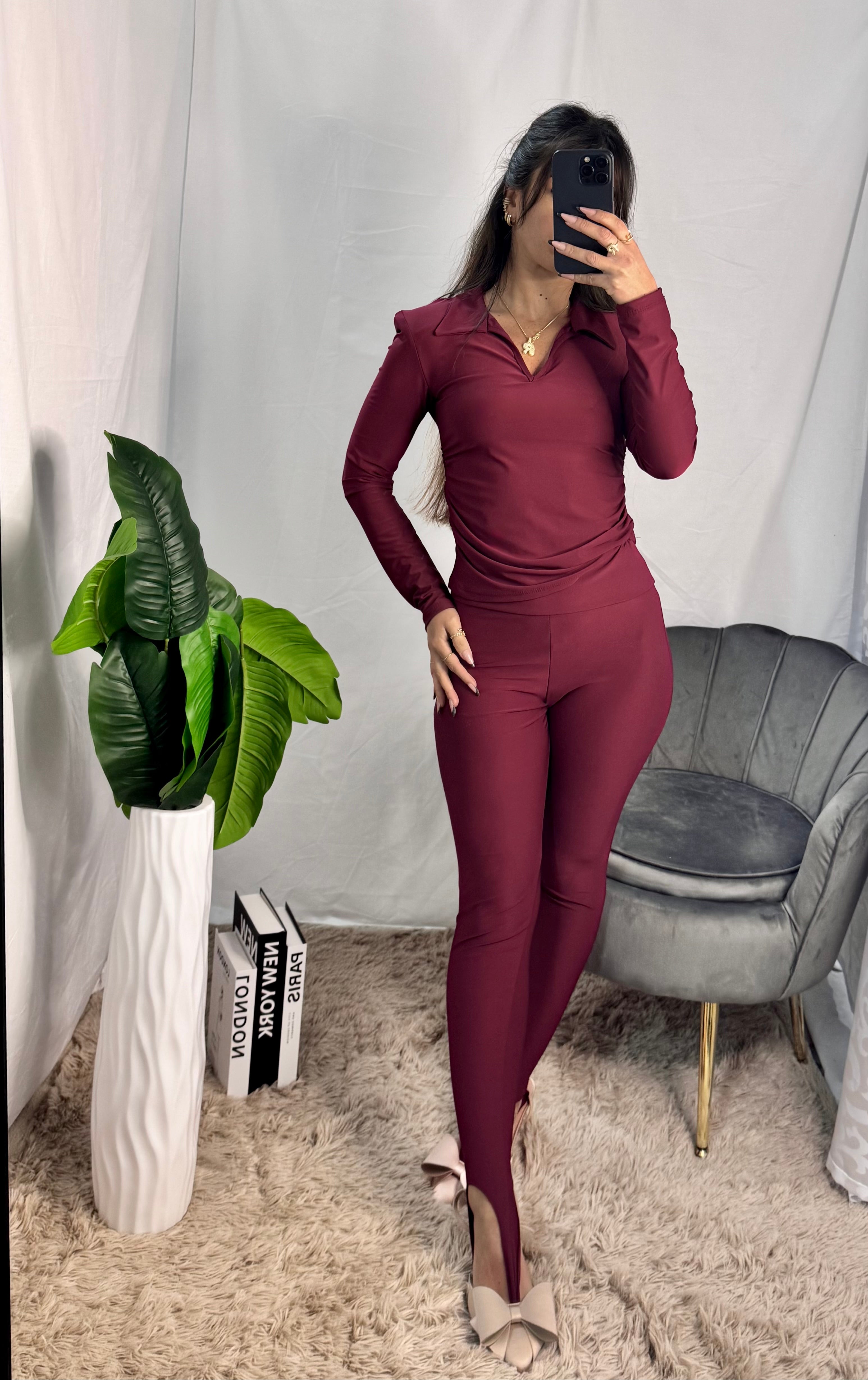 Leggins bordeaux