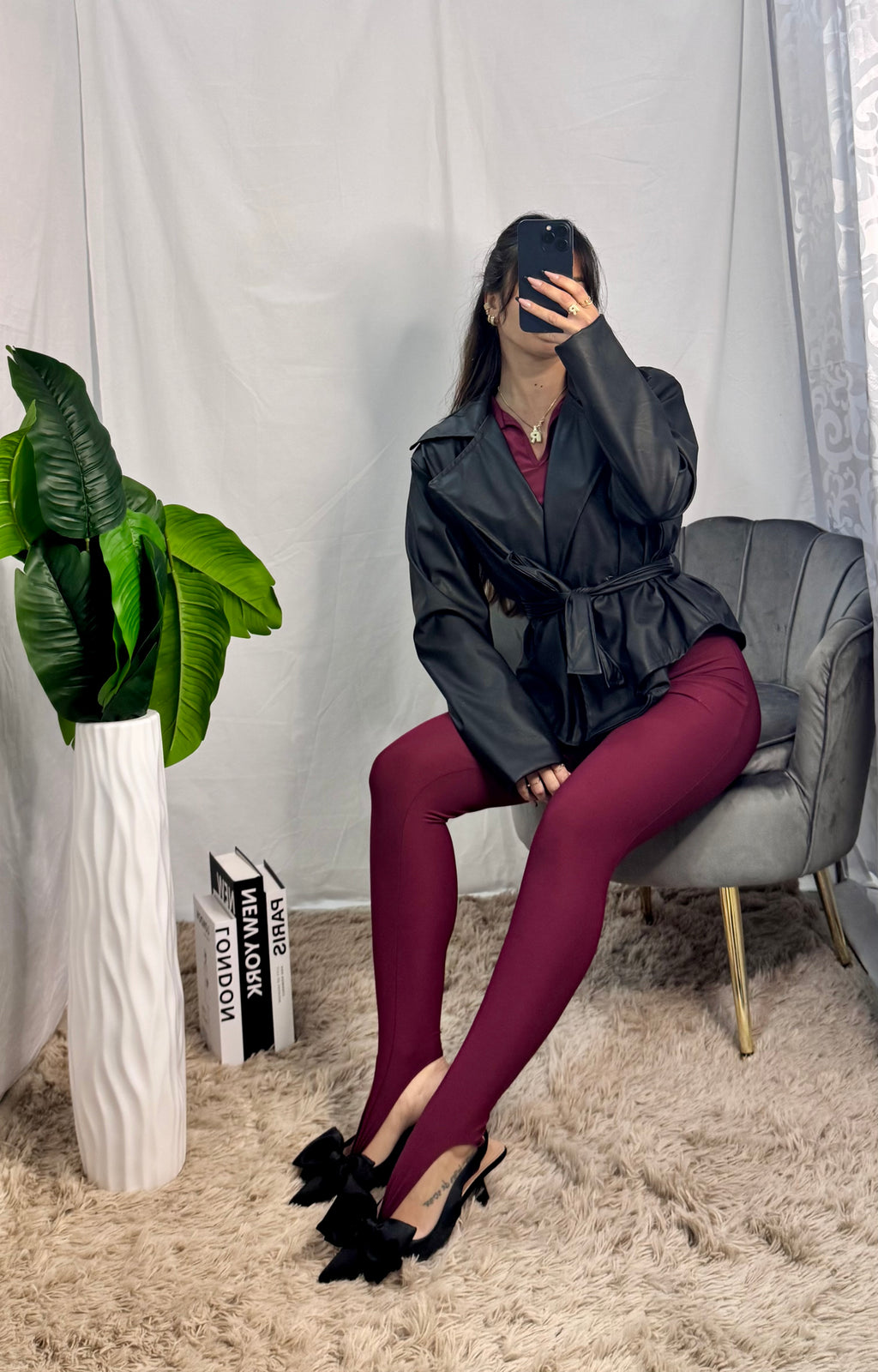 Leggins bordeaux