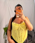 Curvy corpetto Lisa yellow