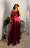 Curvy abito cherin bordeux