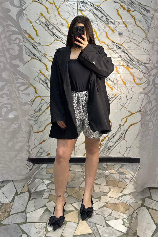 Curvy pantaloncino argento