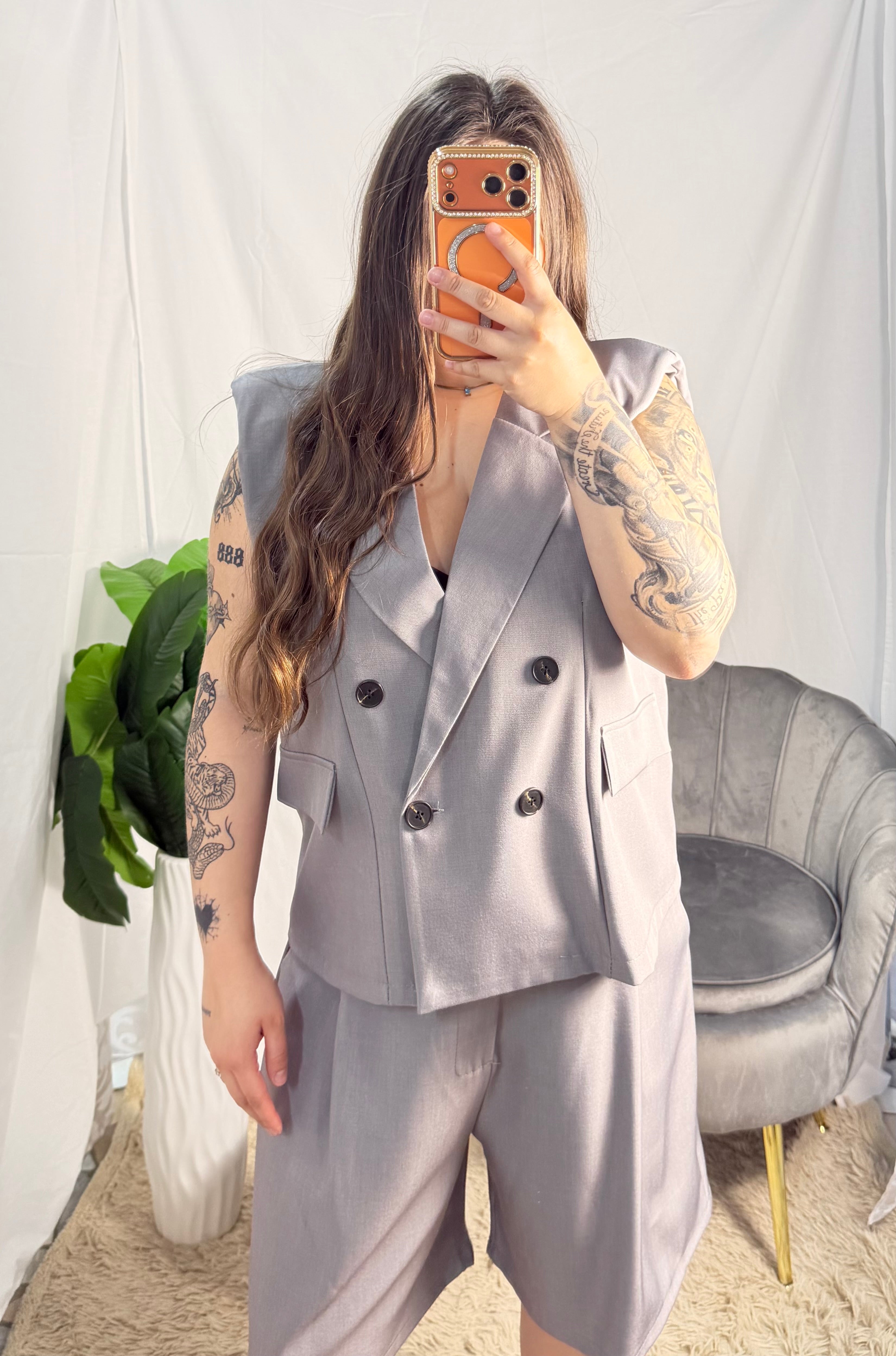 Curvy coordinato Lucia grey