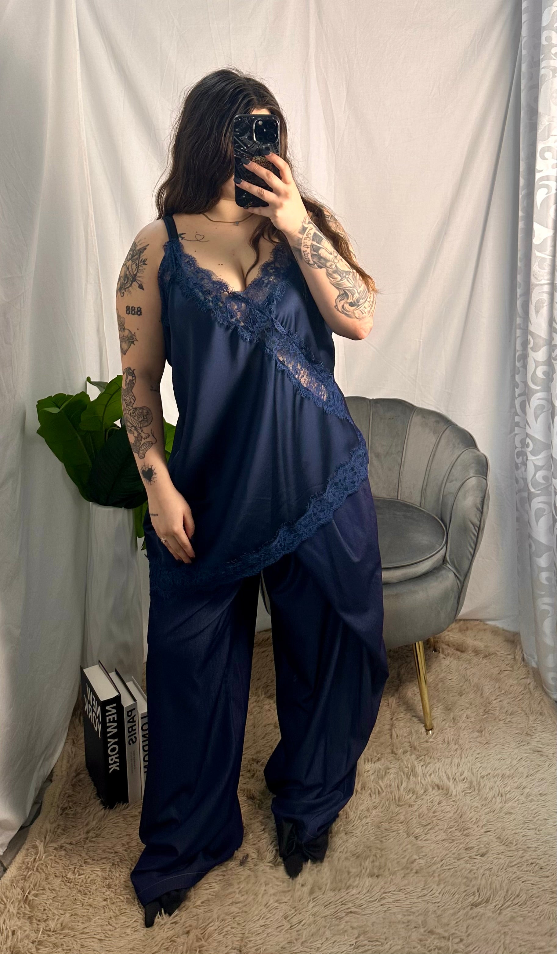 Curvy sottogiacca blu