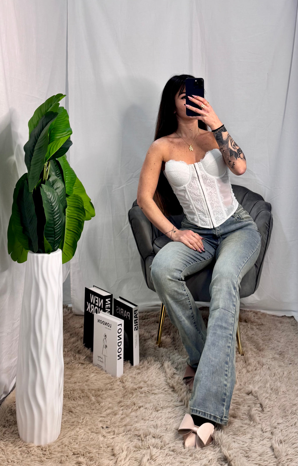 Jeans a zampa sabbia