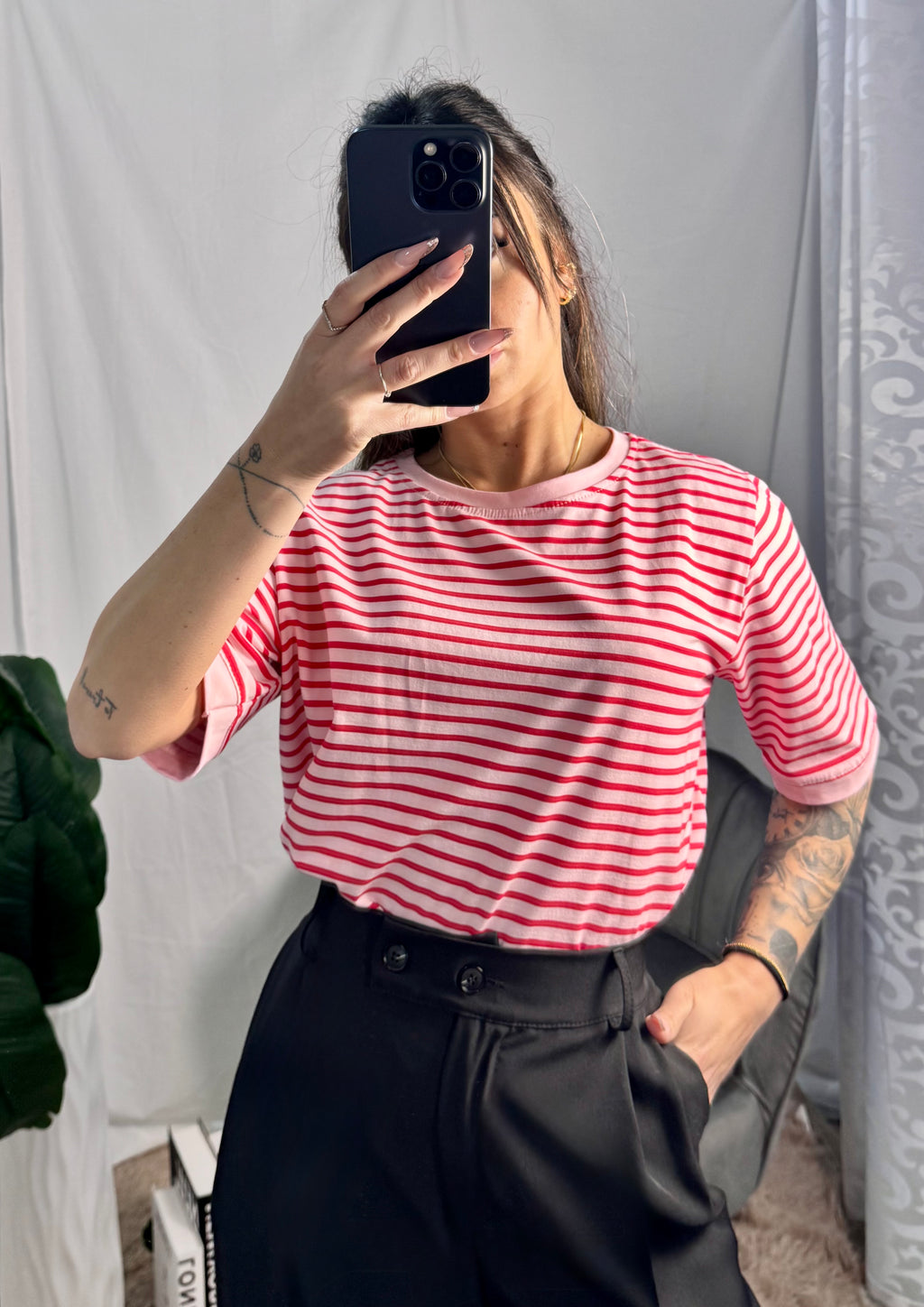 T-shirt Hollywood rosa