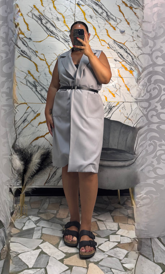 Curvy gilet lungo Asia