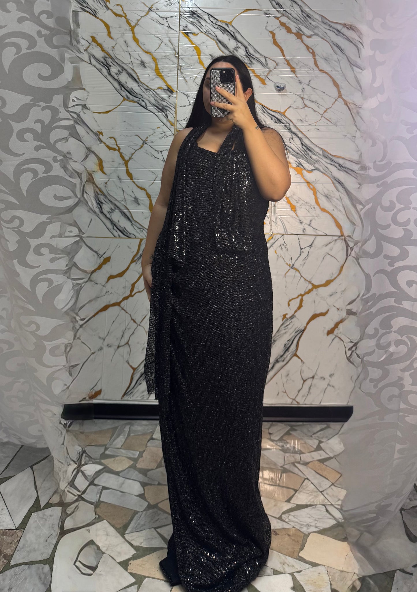 Curvy Abito Red carpet Black