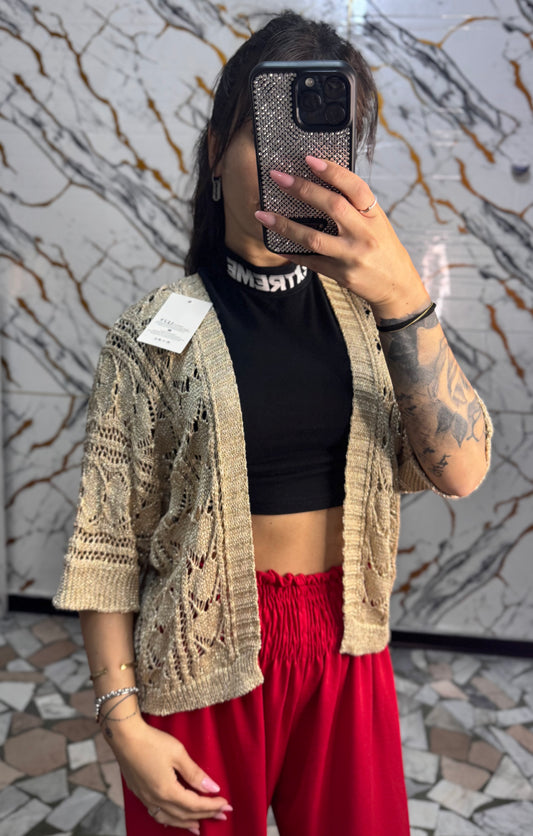 Cardigan oro