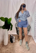 Culotte celeste polvere