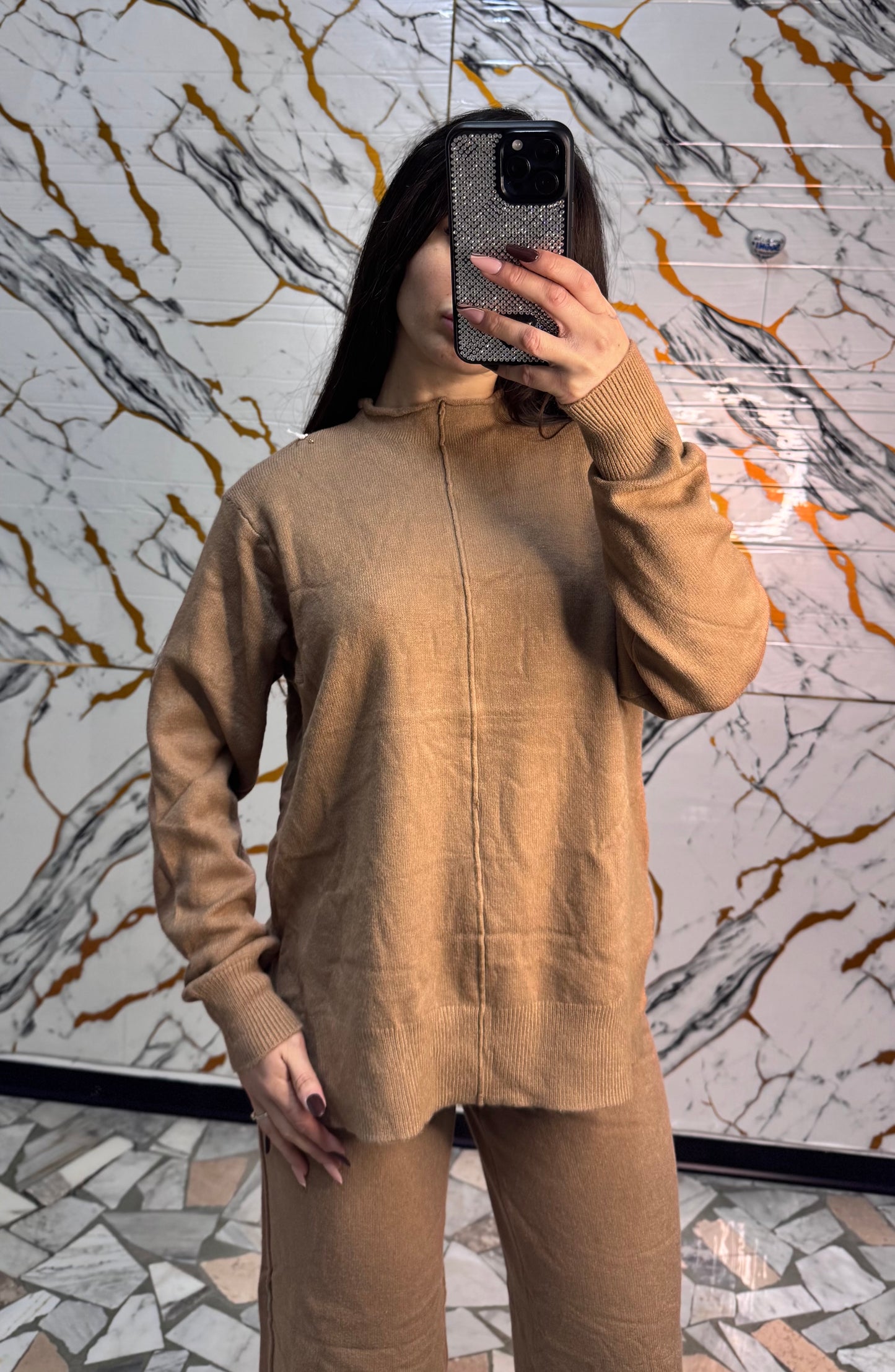 Coordinato relax cammello