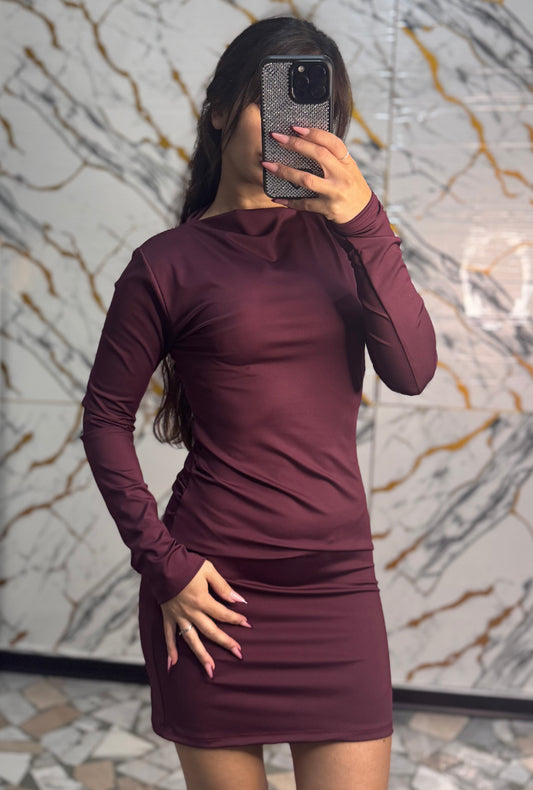 Mini dress Bastet vino