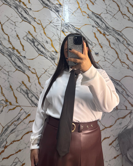 Curvy Camicia cravatta Monia