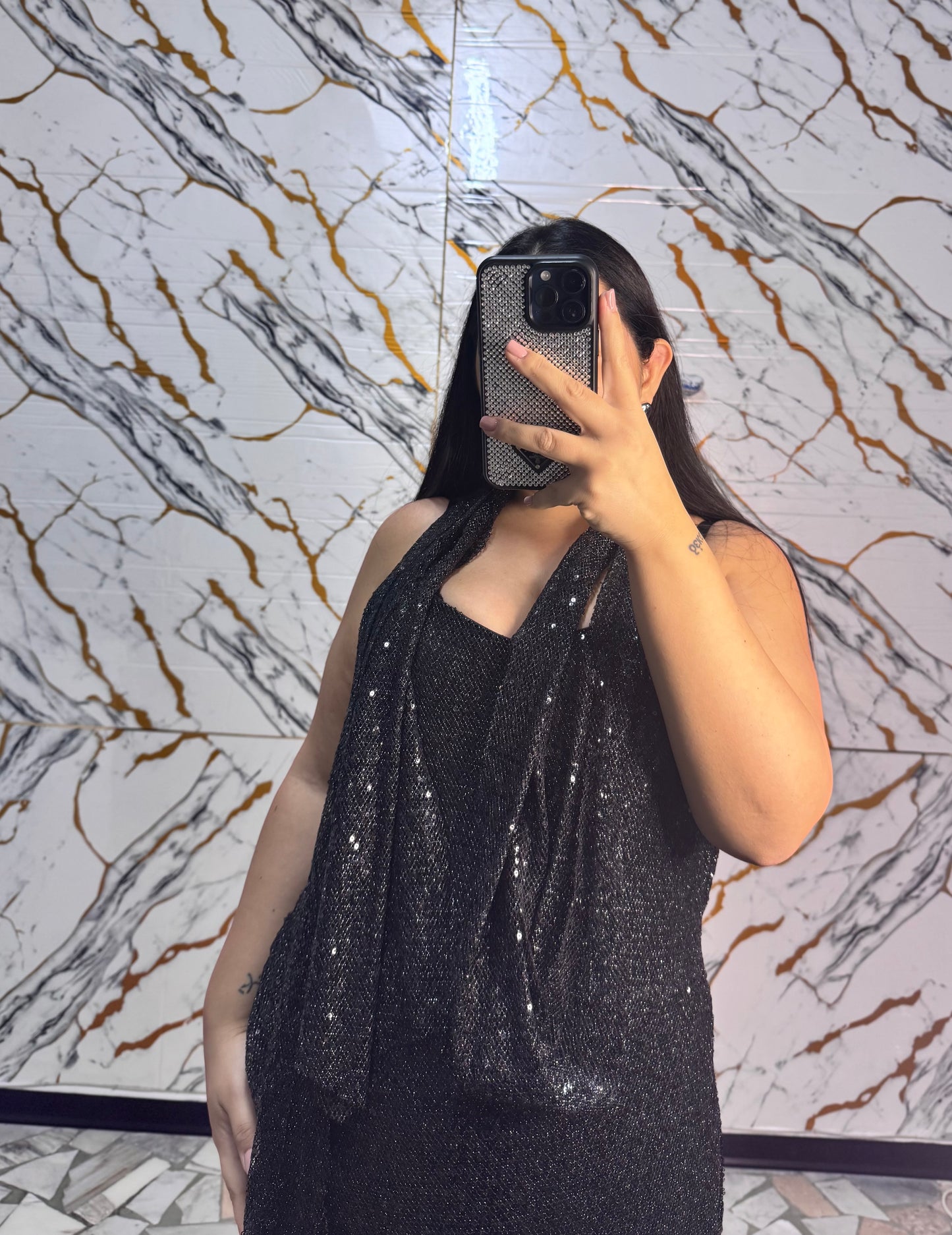 Curvy Abito Red carpet Black