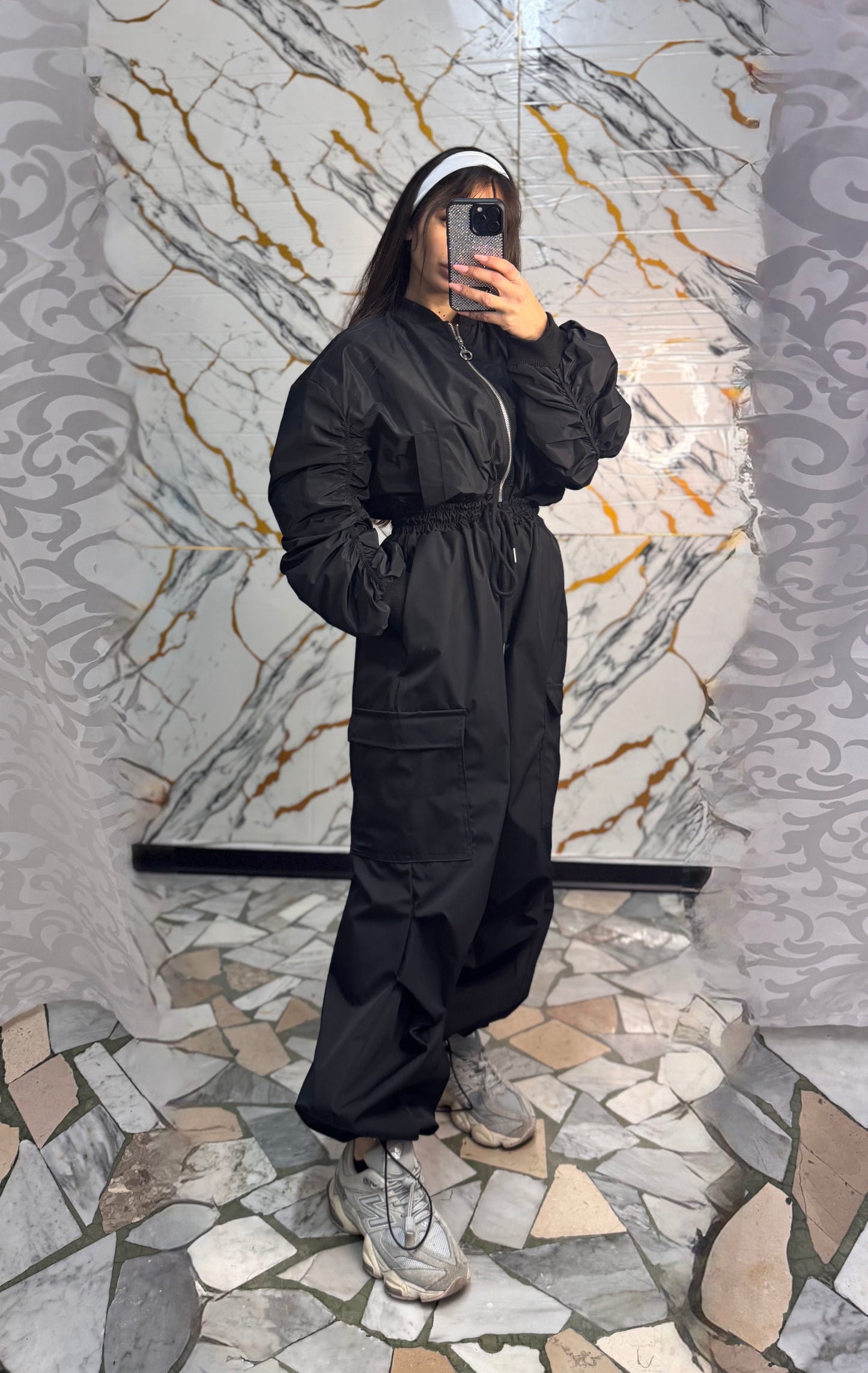 Coordinato tessuto tecno