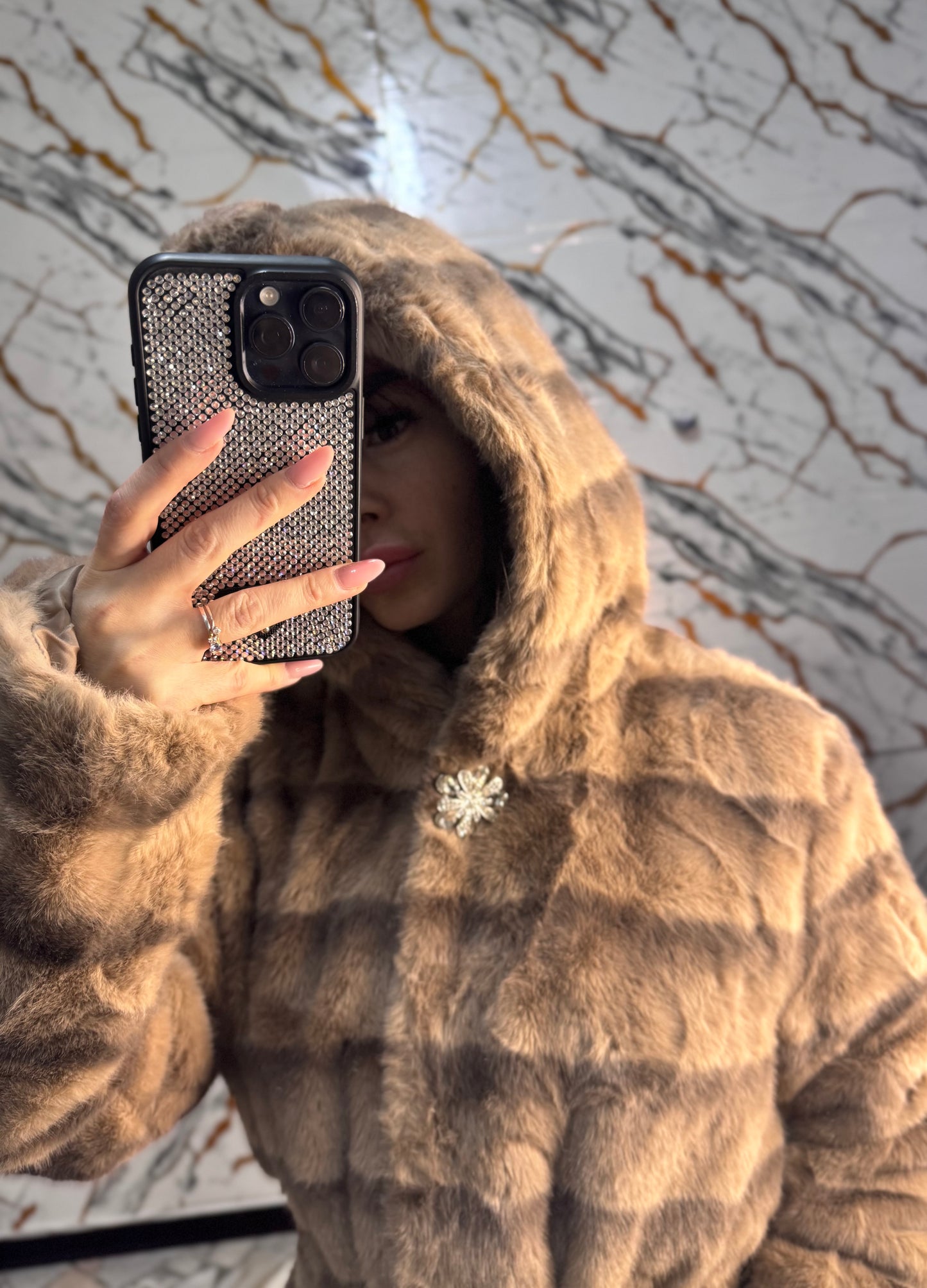 Eco pelliccia Cammello