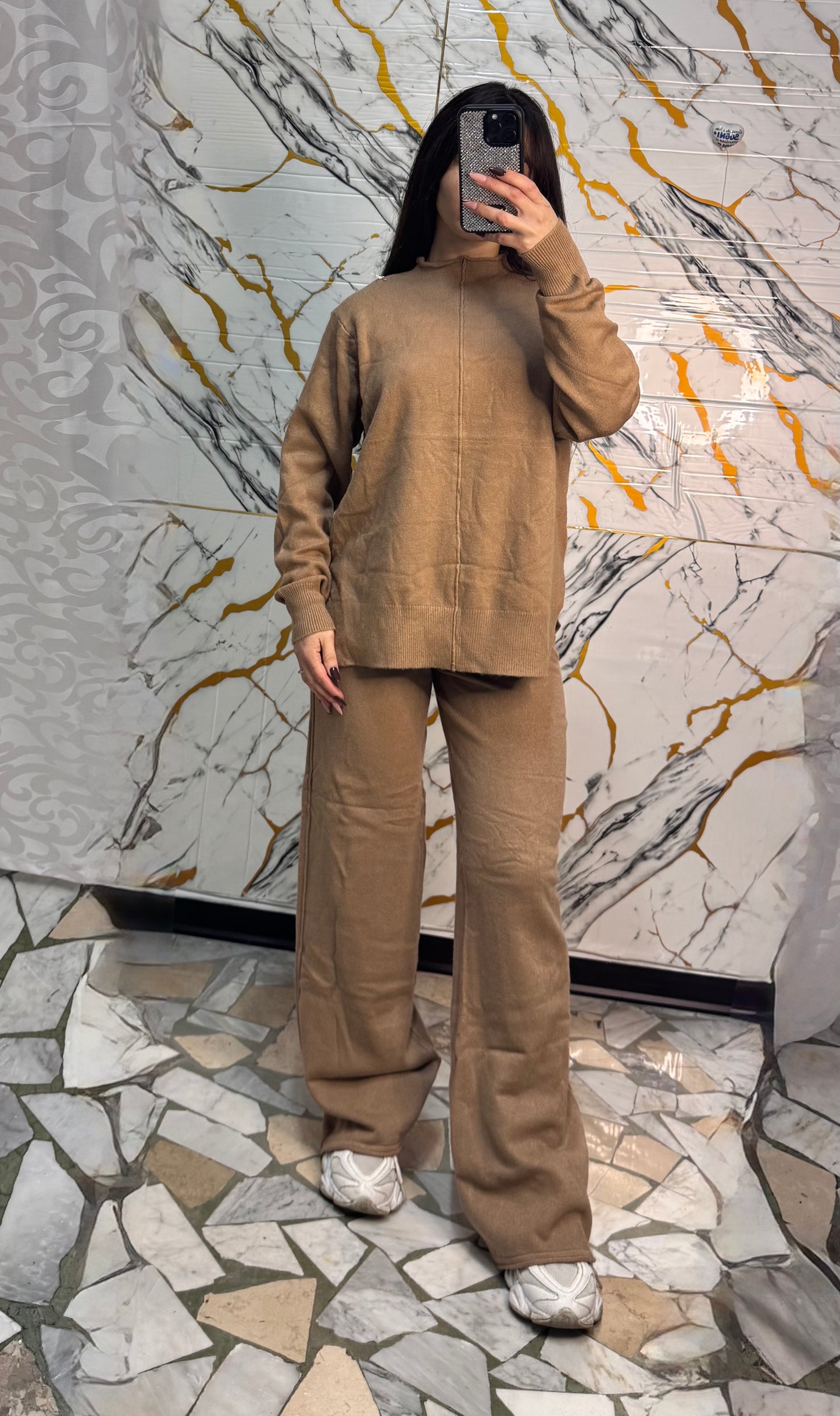 Coordinato relax cammello