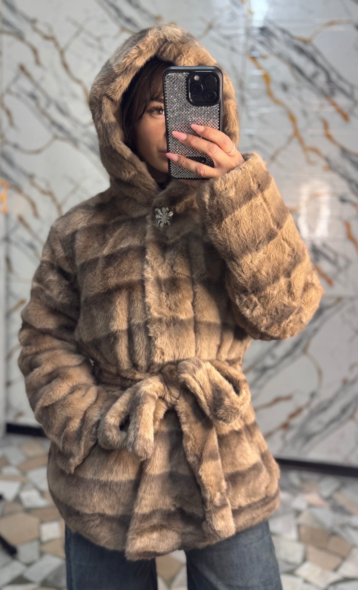 Eco pelliccia Cammello