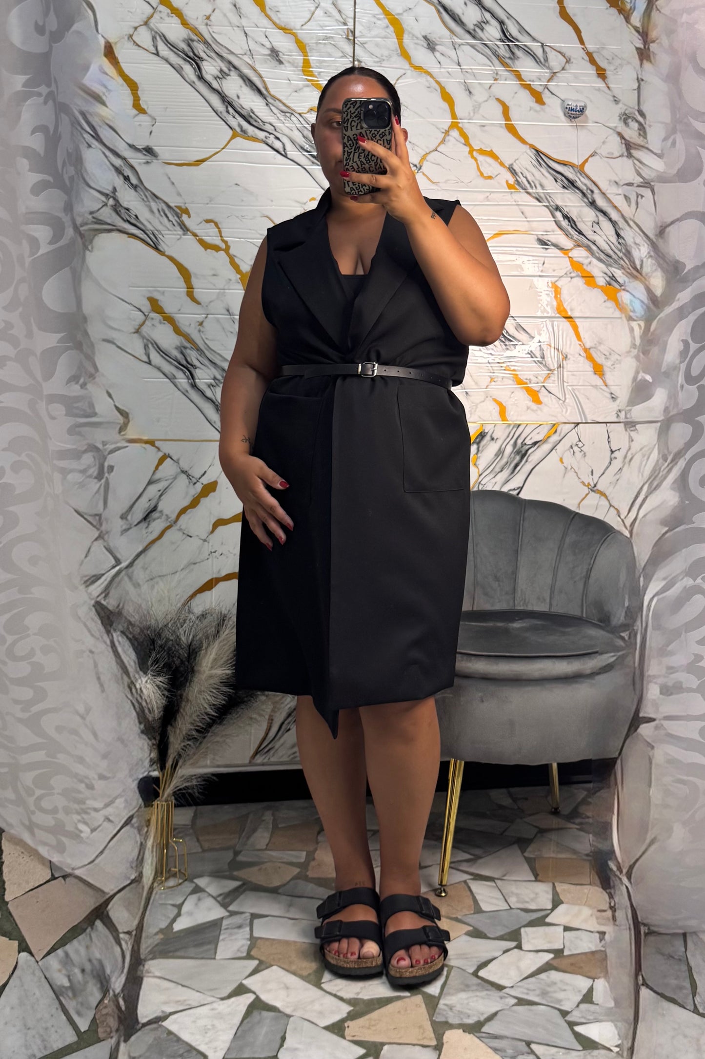 Curvy gilet lungo Asia