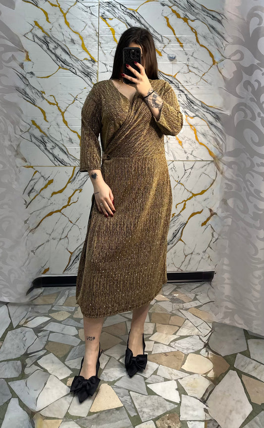 Curvy dress Giulia oro