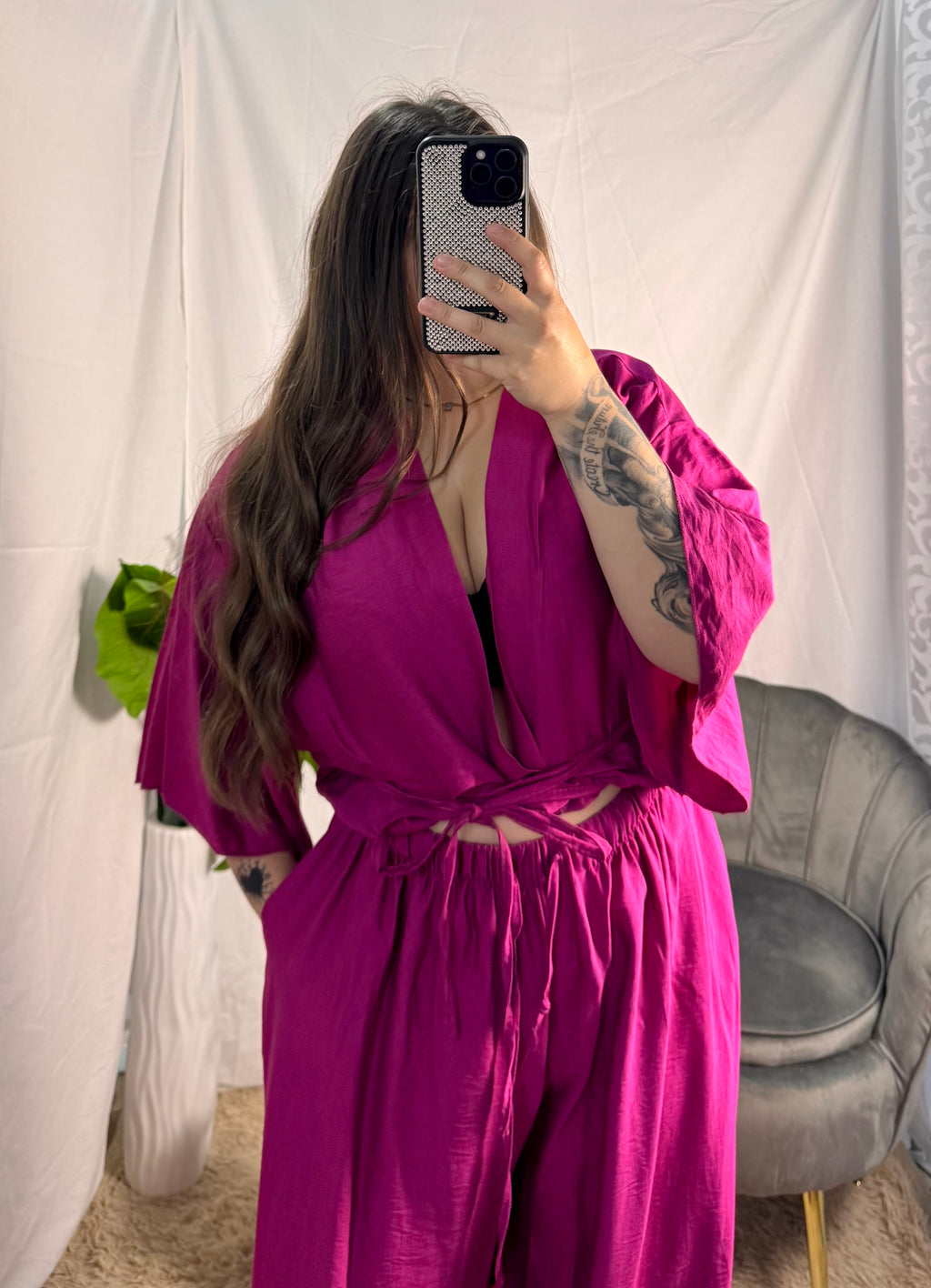 Curvy coordinato Selene Magenta