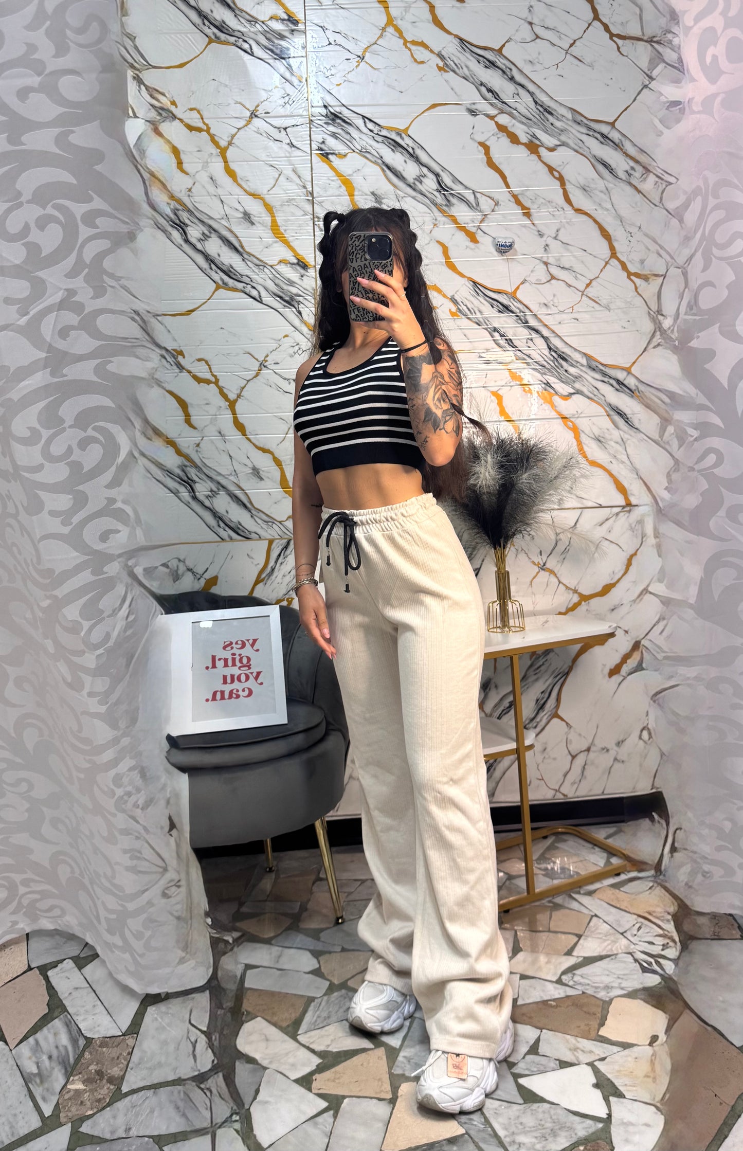 Pantalone relax chic