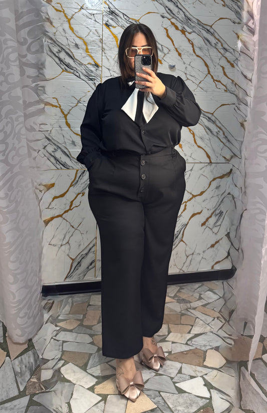 Curvy pantalone Queen nero