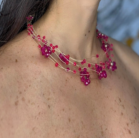 Accessori: Collana intreccio di fiori