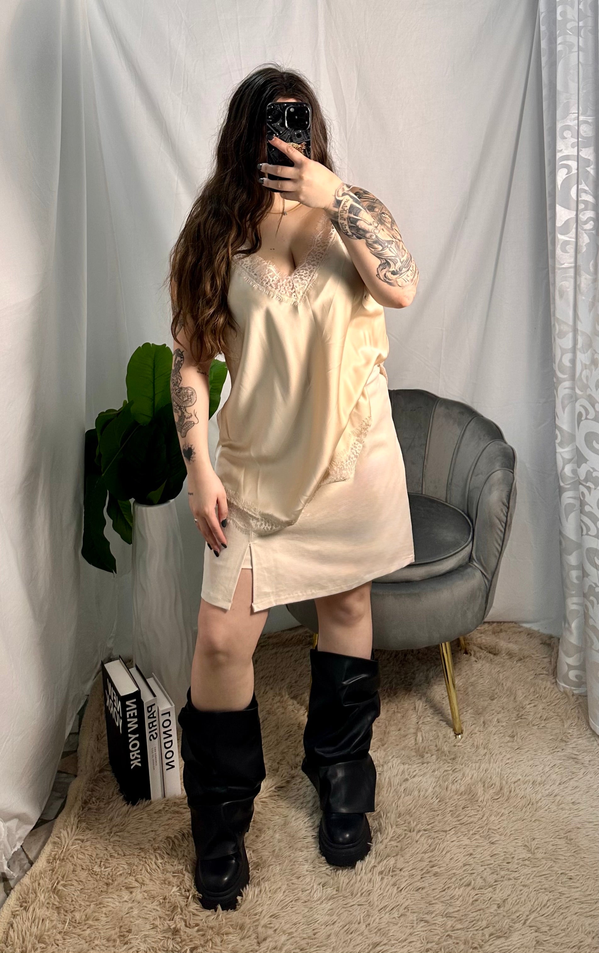 Curvy sottogiacca beige