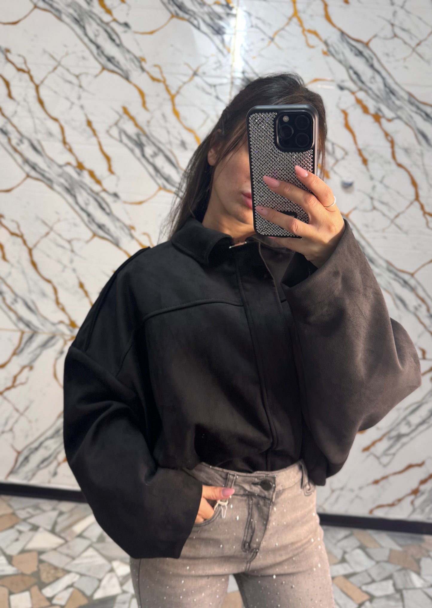 Bomberino in camoscio