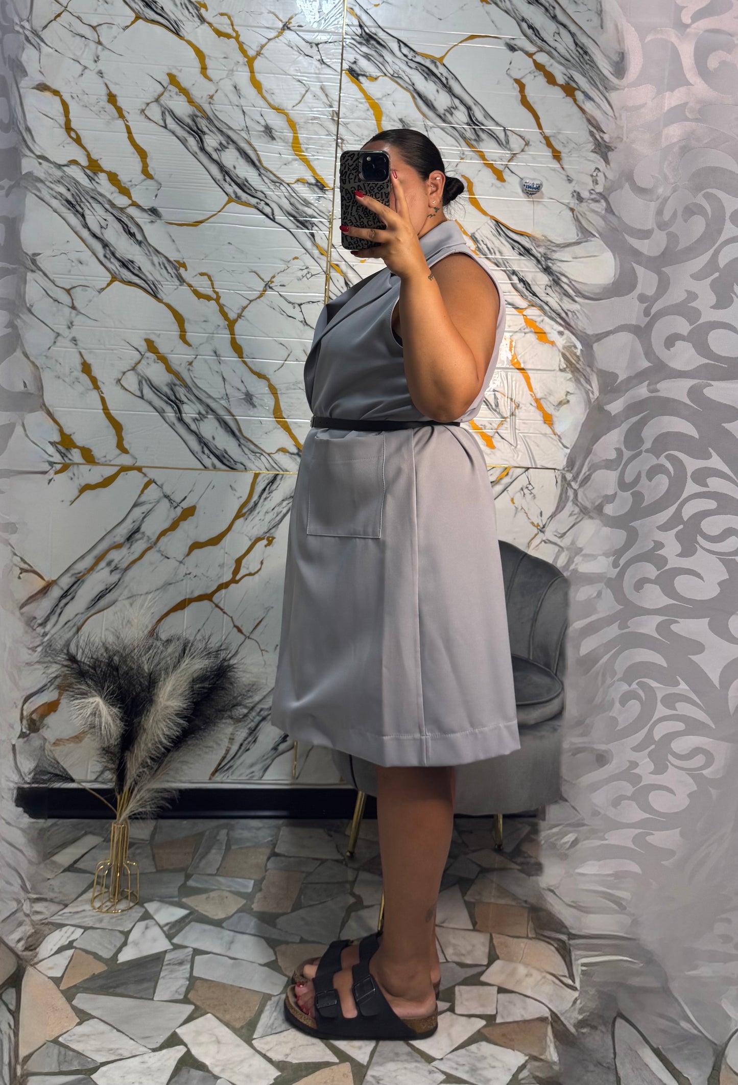 Curvy gilet lungo Asia