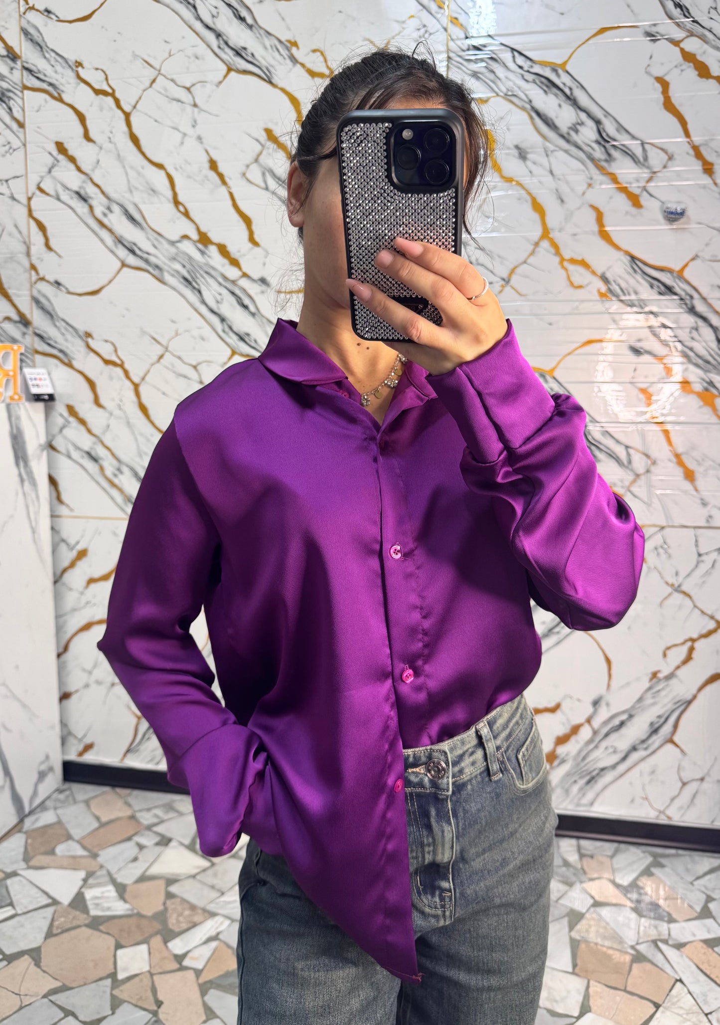 Camicia satin