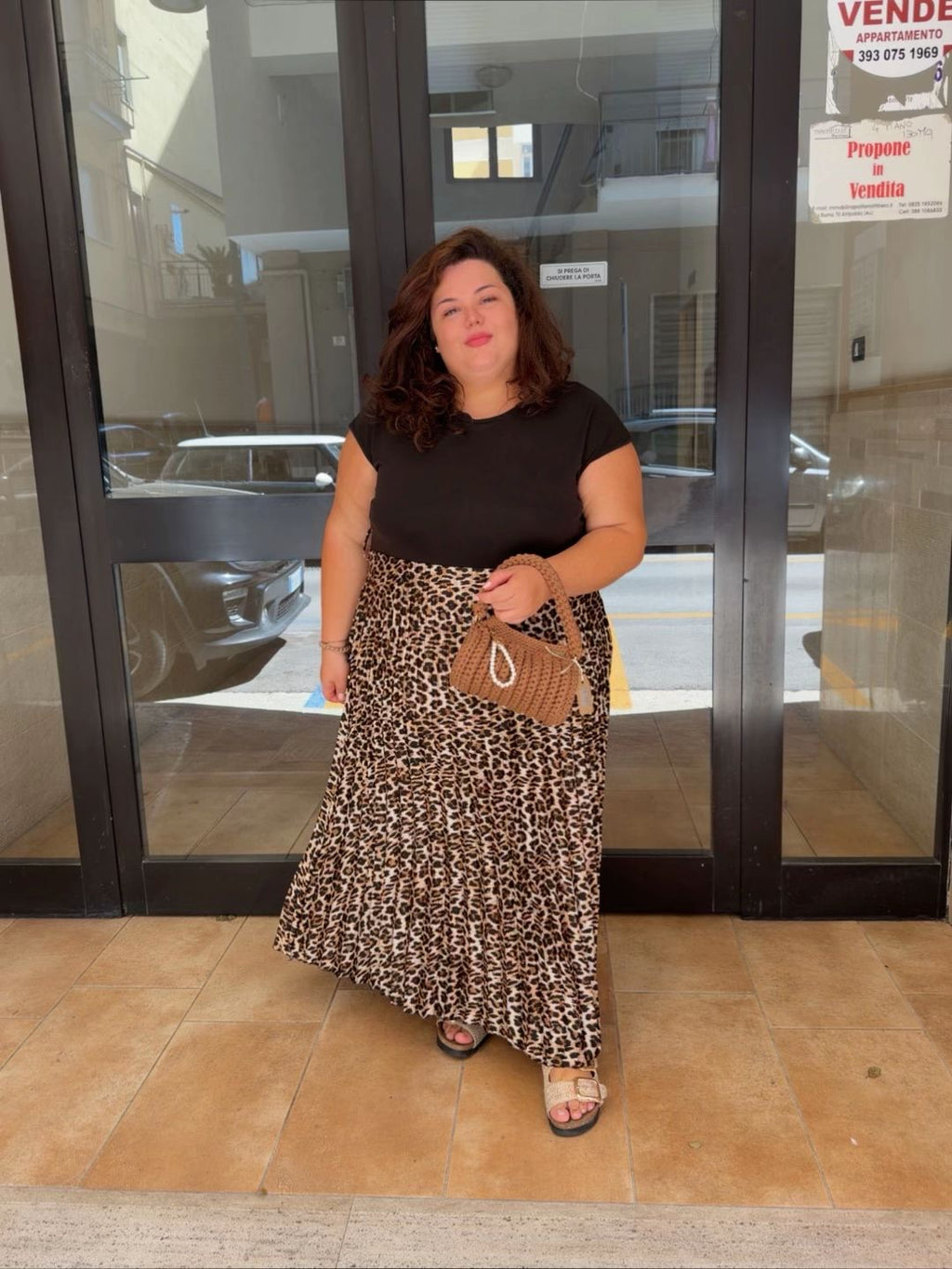 Curvy abito animalier