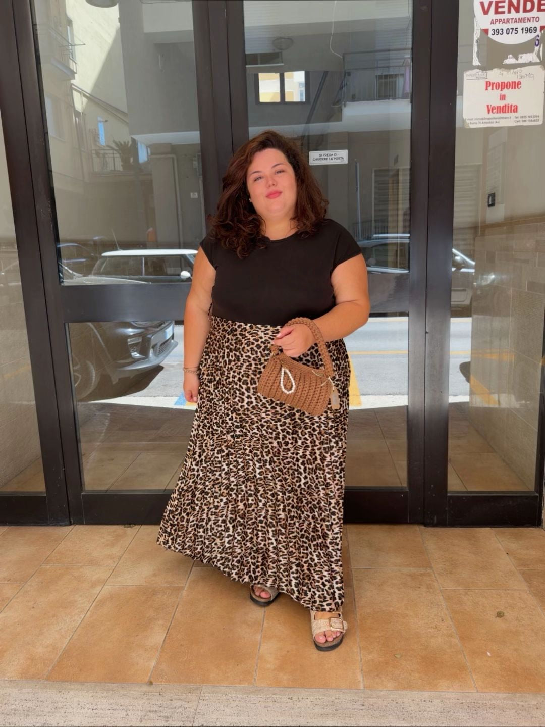 Curvy abito animalier