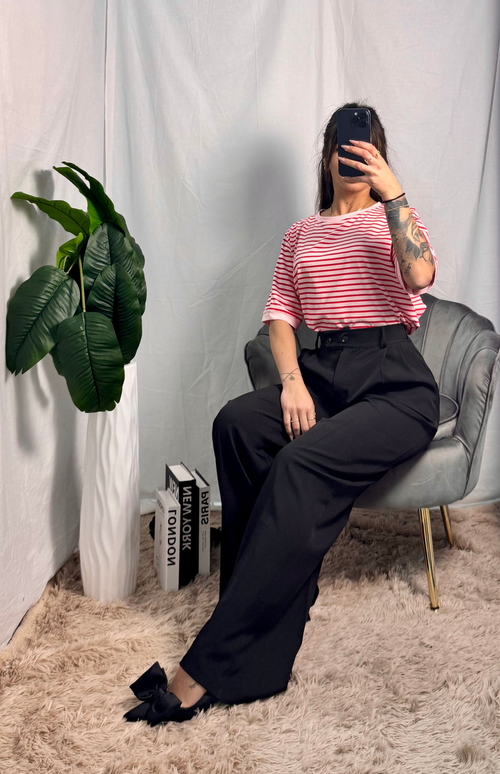 T-shirt Hollywood rosa