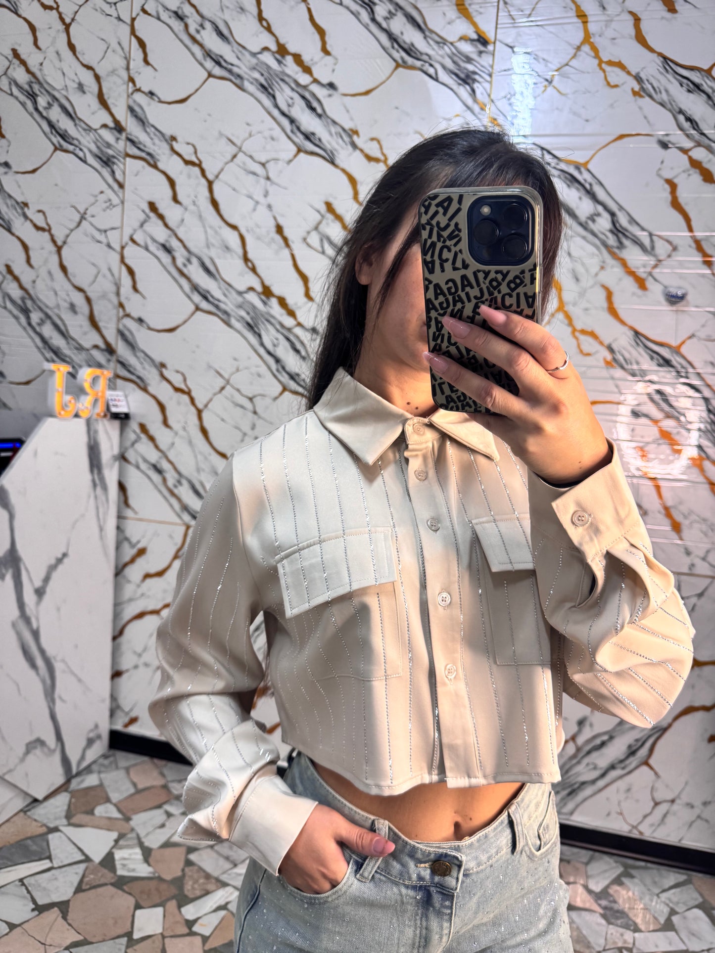 Camicia croptop luce