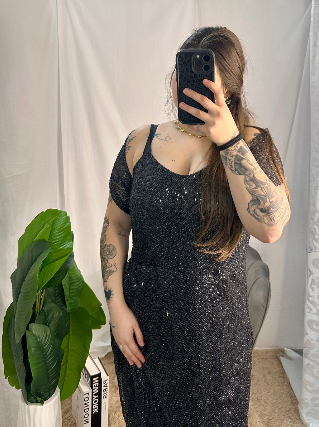 Curvy Abito Red carpet Black