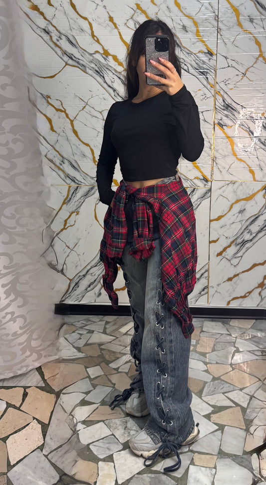Camicia quadri rossa