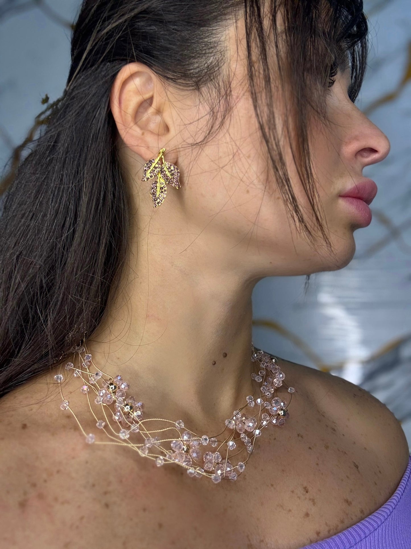 Accessori: Collana intreccio di fiori